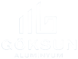 Göksun Alüminyum beyaz logosu